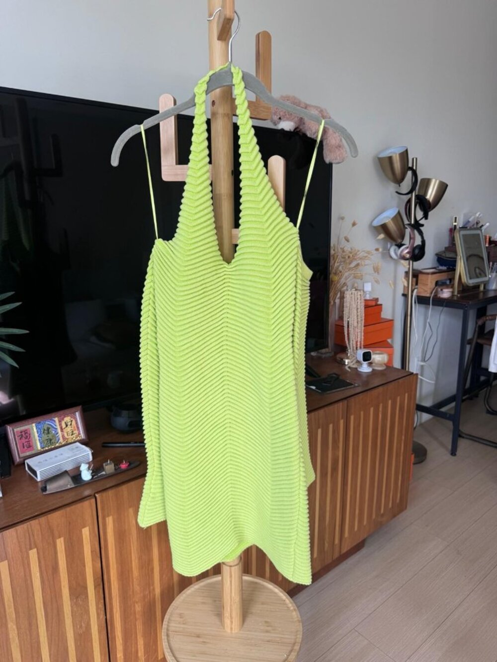 Runway the label Nadia Dress Citrus Lime Green Mini S